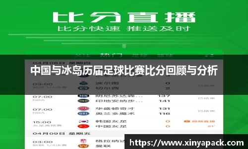 中国与冰岛历届足球比赛比分回顾与分析